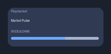 Polymarket Market Pulse desktop widget preview